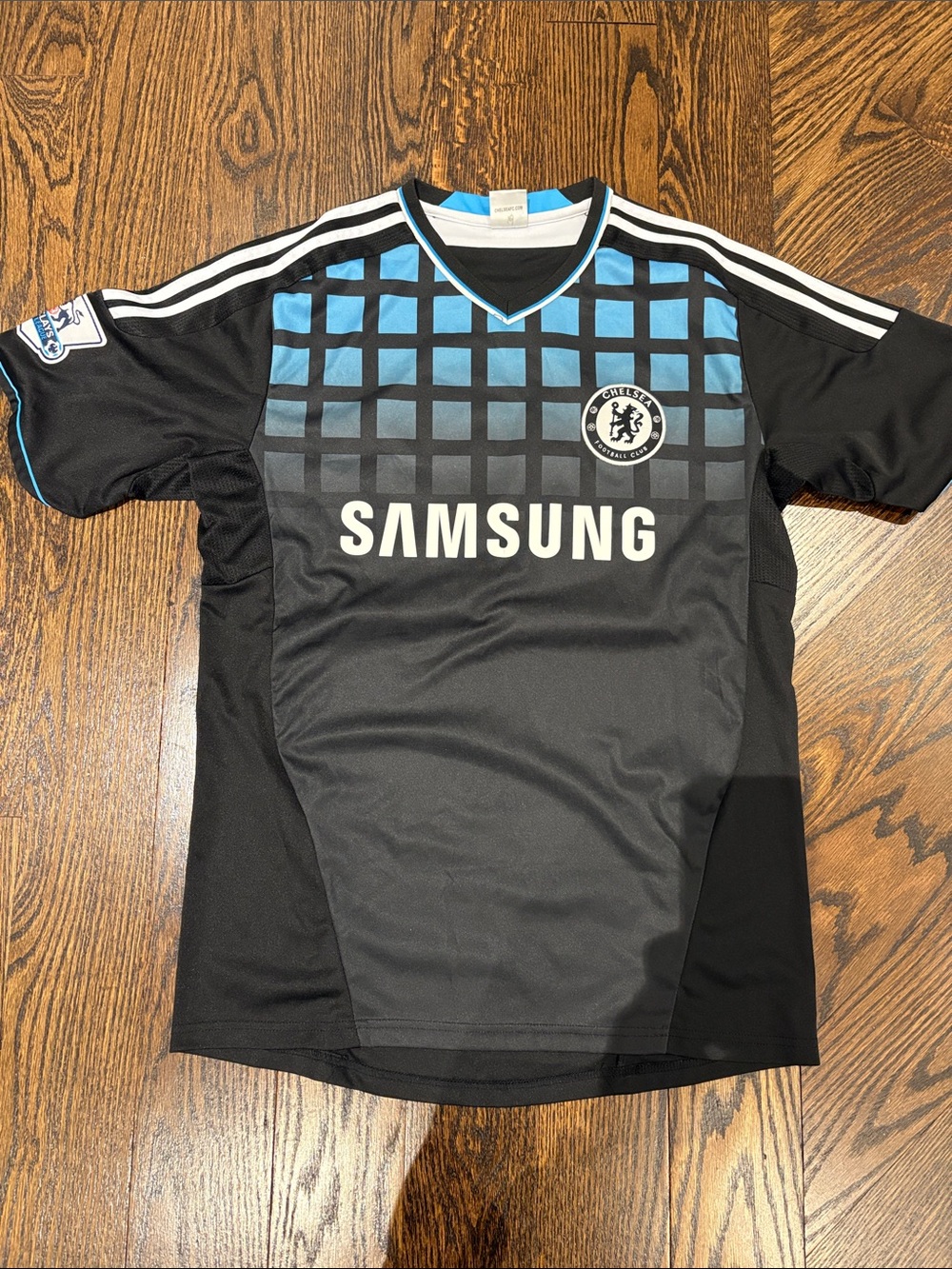 Samsung Black and Blue Men's Football Jersey